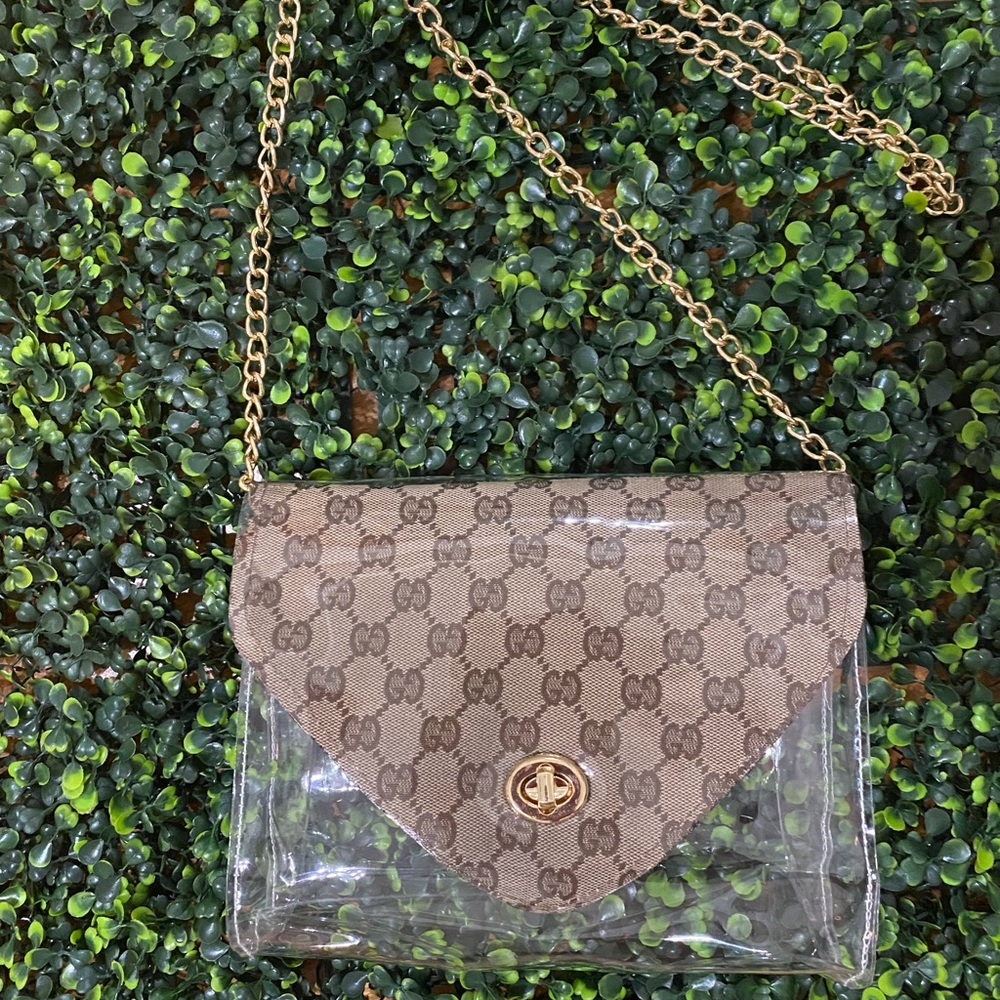 Large size crossbody stadium bag/ Clear purse/ PVC purse